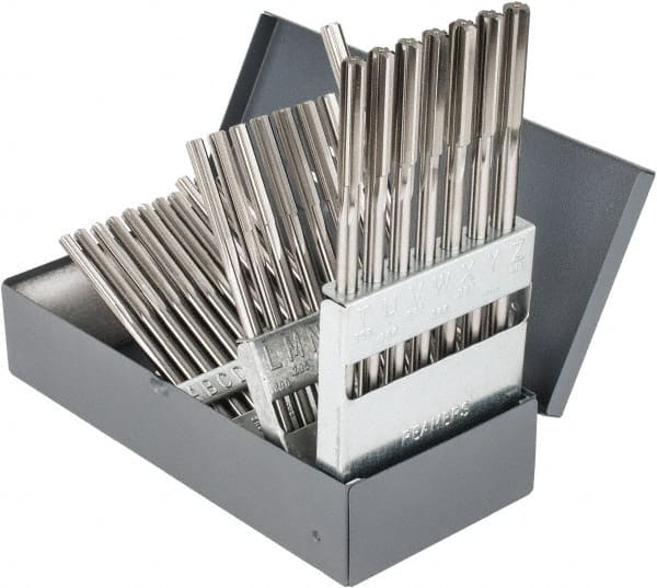 Hertel - A to Z, Chucking Reamer Set - Straight Flute, Right Hand Cut, 26 Pieces - Exact Tooling