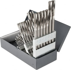 Hertel - 1/16" to 1/2", Chucking Reamer Set - Spiral Flute, Right Hand Cut, 29 Pieces - Exact Tooling