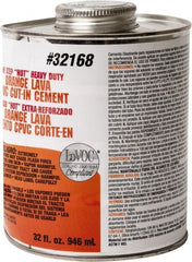 Oatey - 32 oz All-Purpose Medium Bodied Cement - Orange, Use with PVC & CPVC - Exact Tooling