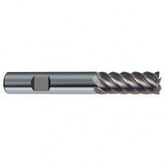 16mm Dia. - 92mm OAL - 45° Helix Bright Carbide End Mill - 6 FL - Exact Tooling