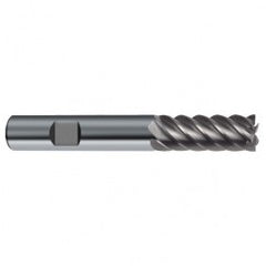 10mm Dia. - 72mm OAL - 45° Helix Bright Carbide End Mill - 6 FL - Exact Tooling