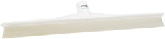 Vikan - 19.67" Rubber Blade Floor Squeegee - Single Edge, White, Plastic Holder - Exact Tooling