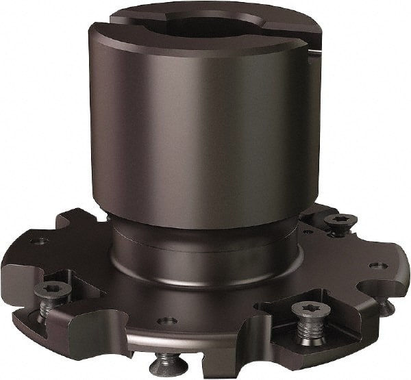 Seco - Shell Mount Connection, 0.8071" Cutting Width, 0.807" Depth of Cut, 3" Cutter Diam, 3/4" Hole Diam, 8 Tooth Indexable Slotting Cutter - R335.19 Toolholder, 335.19-1205 Insert - Exact Tooling