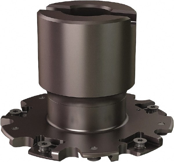 Seco - Shell Mount Connection, 0.8071" Cutting Width, 0.807" Depth of Cut, 3" Cutter Diam, 3/4" Hole Diam, 10 Tooth Indexable Slotting Cutter - R335.19 Toolholder, 335.19-1103 Insert - Exact Tooling