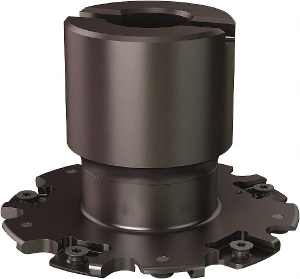 Seco - Shell Mount Connection, 0.8071" Cutting Width, 0.807" Depth of Cut, 3" Cutter Diam, 3/4" Hole Diam, 10 Tooth Indexable Slotting Cutter - R335.19 Toolholder, 335.19-1103 Insert - Exact Tooling