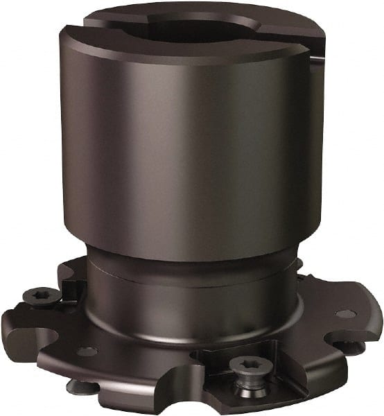 Seco - Shell Mount Connection, 0.5551" Cutting Width, 0.555" Depth of Cut, 2-1/2" Cutter Diam, 3/4" Hole Diam, 6 Tooth Indexable Slotting Cutter - R335.19 Toolholder, 335.19-1204 Insert - Exact Tooling