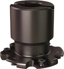 Seco - Shell Mount Connection, 0.5551" Cutting Width, 0.555" Depth of Cut, 2-1/2" Cutter Diam, 3/4" Hole Diam, 6 Tooth Indexable Slotting Cutter - R335.19 Toolholder, 335.19-1204 Insert - Exact Tooling