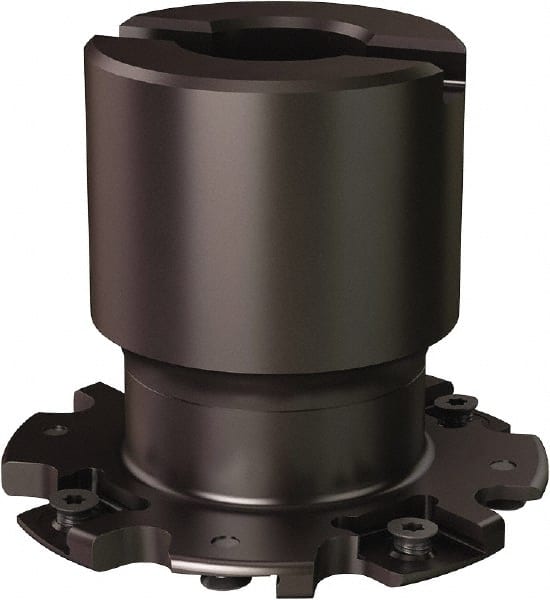 Seco - Shell Mount Connection, 0.5551" Cutting Width, 0.555" Depth of Cut, 2-1/2" Cutter Diam, 3/4" Hole Diam, 8 Tooth Indexable Slotting Cutter - R335.19 Toolholder, 335.19-1103 Insert - Exact Tooling