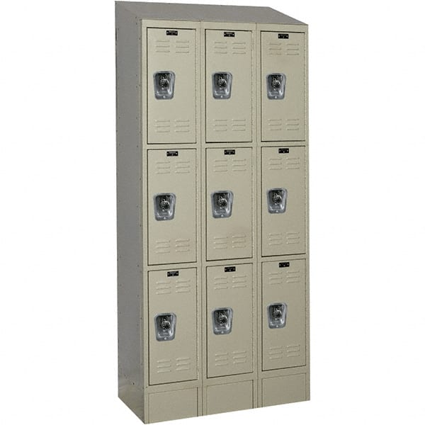 Hallowell - 9 Door, 3 Tier, Ready-Built Wardrobe & Box Lockers - Exact Tooling