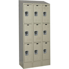 Hallowell - 9 Door, 3 Tier, Ready-Built Wardrobe & Box Lockers - Exact Tooling