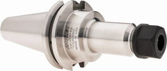 Parlec - 0.5mm to 10mm Capacity, 4" Projection, CAT40 Taper Shank, ER16 Collet Chuck - 6.69" OAL - Exact Tooling