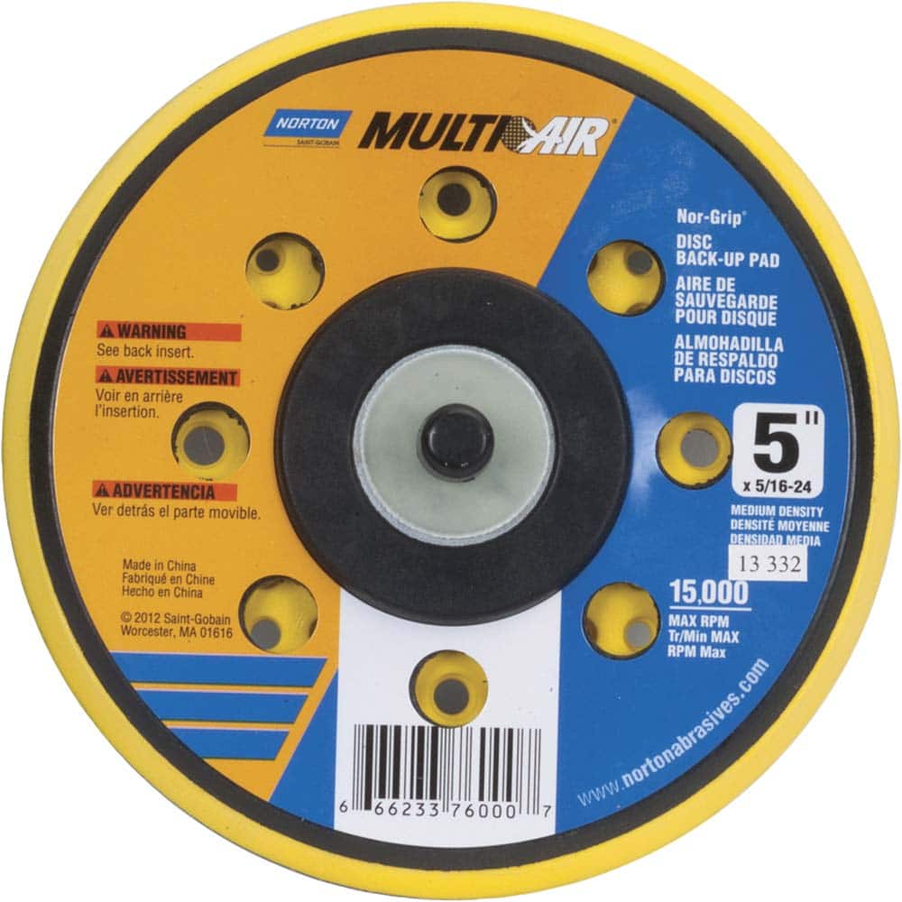 Norton - 5" Diam Disc Backing Pad - Exact Tooling