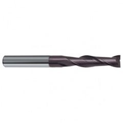 14mm Dia. x 150mm Overall Length 2-Flute Square End Solid Carbide SE End Mill-Round Shank-Center Cut-Firex - Exact Tooling