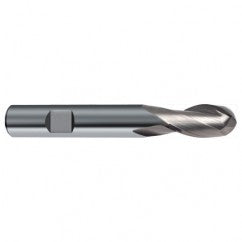 4mm Dia. - 57mm OAL - 30 Helix Bright CBD Ball Nose EM - 2 FL - Exact Tooling