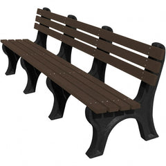 Vestil - 8' Long x 26-1/4" Wide, Recycled Plastic Bench Seat - Exact Tooling