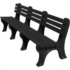 Vestil - 8' Long x 26-1/4" Wide, Recycled Plastic Bench Seat - Exact Tooling