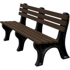 Vestil - 6' Long x 26-1/4" Wide, Recycled Plastic Bench Seat - Exact Tooling