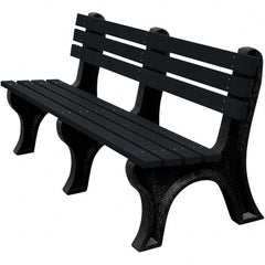 Vestil - 6' Long x 26-1/4" Wide, Recycled Plastic Bench Seat - Exact Tooling