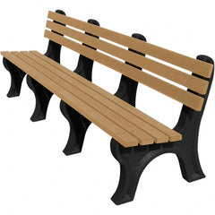 Vestil - 8' Long x 26-1/4" Wide, Recycled Plastic Bench Seat - Exact Tooling