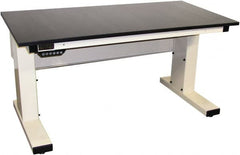Proline - No Drawers, Work Bench - 1,000 Lb Capacity, Epoxy Resin Top, Light Gray, 30" Wide x 30-1/2" High x 72" Long - Exact Tooling