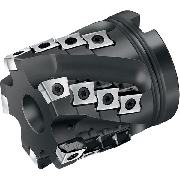 Walter - 3" Cut Diam, 1-1/4" Arbor Diam, 58mm Max Depth of Cut, Indexable Square-Shoulder Face Mill - 90° Lead Angle, 85mm High, XNHX1306..R & LNHX120604R Insert Compatibility, Through Coolant, Series M3255 - Exact Tooling