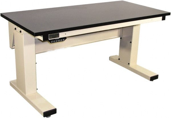 Proline - No Drawers, Work Bench - 1,000 Lb Capacity, Chem-Guard Top, Light Beige, 30" Wide x 30-1/2" High x 72" Long - Exact Tooling