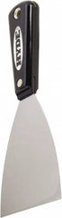 Hyde Tools - Flexible High Carbon Steel 1-Edge Scraper - 3-1/2" Blade Width, Nylon Handle - Exact Tooling