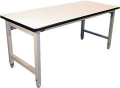 Proline - No Drawers, Work Bench - 5,000 Lb Capacity, Plastic Laminate Top, Light Gray, 36" Wide x 30" High x 60" Long - Exact Tooling