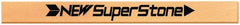 Value Collection - Flat Ceramic Finishing Stick - 40mm Long x 1mm Wide x 4mm Thick, 400 Grit - Exact Tooling