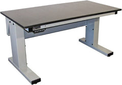 Proline - No Drawers, Work Bench - 1,000 Lb Capacity, Epoxy Resin Top, Light Gray, 30" Wide x 30-1/2" High x 72" Long - Exact Tooling