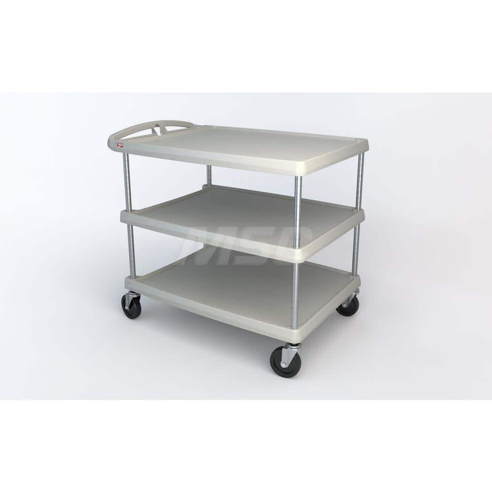 Metro - Carts; Type: Utility ; Load Capacity (Lb.): 500.000 ; Number of Shelves: 3 ; Width (Inch): 27-11/16 ; Length (Inch): 40-1/4 ; Height (Inch): 36-7/8 - Exact Tooling