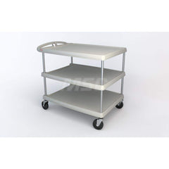 Metro - Carts; Type: Utility ; Load Capacity (Lb.): 500.000 ; Number of Shelves: 3 ; Width (Inch): 27-11/16 ; Length (Inch): 40-1/4 ; Height (Inch): 36-7/8 - Exact Tooling