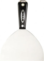 Hyde Tools - 6" Wide Flexible Blade Carbon Steel Joint Knife - Flexible, Nylon Handle - Exact Tooling