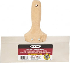 Hyde Tools - 10" Wide Flexible Blade Stainless Steel Joint Knife - Flexible, Hardwood Handle - Exact Tooling