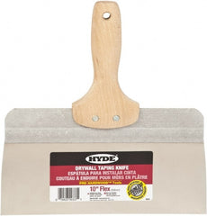 Hyde Tools - 10" Wide Flexible Blade Stainless Steel Joint Knife - Flexible, Hardwood Handle - Exact Tooling