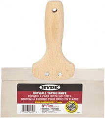 Hyde Tools - 8" Wide Flexible Blade Stainless Steel Joint Knife - Flexible, Hardwood Handle - Exact Tooling