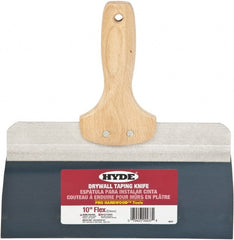 Hyde Tools - 10" Wide Flexible Blade Steel Joint Knife - Flexible, Hardwood Handle - Exact Tooling