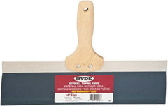 Hyde Tools - 14" Wide Flexible Blade Steel Joint Knife - Flexible, Hardwood Handle - Exact Tooling