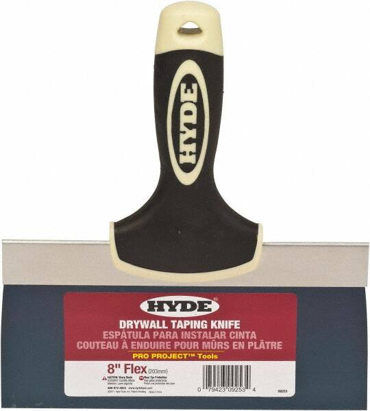 Hyde Tools - 8" Wide Flexible Blade Steel Joint Knife - Flexible - Exact Tooling