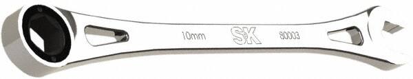 SK - 10mm 6 Point Combination Wrench - 7-3/4" OAL, Steel, Full Polish Finish - Exact Tooling