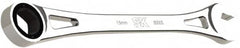 SK - 15mm 6 Point Combination Wrench - 10" OAL, Steel, Full Polish Finish - Exact Tooling