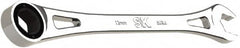 SK - 13mm 6 Point Combination Wrench - 9.06" OAL, Steel, Full Polish Finish - Exact Tooling