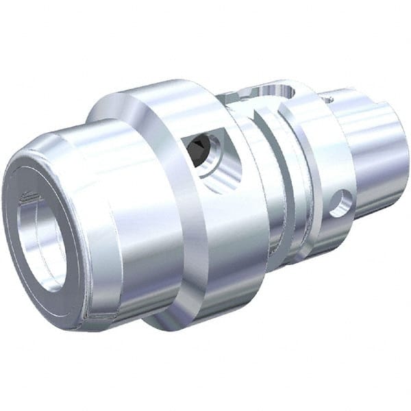 Kennametal - HSK100A 100mm Shank Diam Taper Shank, 50mm Hole Diam, Hydraulic Tool Holder/Chuck - 100mm Nose Diam, 150mm Projection, 71mm Clamp Depth, Through Coolant - Exact Tooling