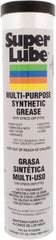 Synco Chemical - 14.1 oz Cartridge Synthetic Lubricant w/PTFE General Purpose Grease - Translucent White, Food Grade, 450°F Max Temp, NLGIG 000, - Exact Tooling