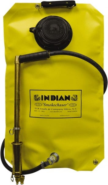 Smith Indian - 5 Gal Chemical Safe Garden Fire Pump - Vinyl Tank, Wide Mouth, Reinforced Hose - Exact Tooling