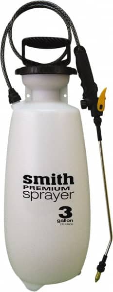 Smith Performance Sprayers - 3 Gal Chemical Safe Garden Hand Sprayer - Use with Cleaners/Degreasers, Polyethylene Tank, Funnel Mouth, Reinforced Hose - Exact Tooling