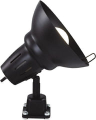 Electrix - 9 Inch, Ball Joint, Direct Mounted, LED, Black, General Purpose Task Light - 11 Watt, 100 to 120 Volt, Nonmagnifying - Exact Tooling