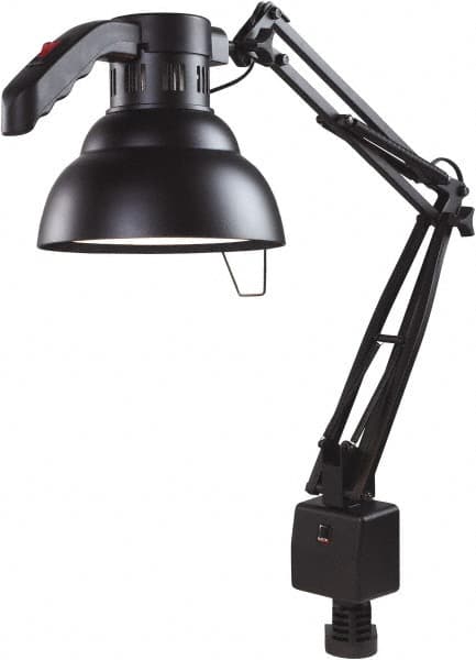 Electrix - 30 Inch, Articulated, Clamp Mounted, LED, Black, General Purpose Task Light - 11 Watt, 100 to 120 Volt, Nonmagnifying - Exact Tooling