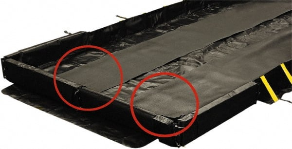 Enpac - Collapsible/Portable Spill Containment Accessories Type: Berm Track Mat Spill Containment Compatibility: ENPAC Berms - Exact Tooling
