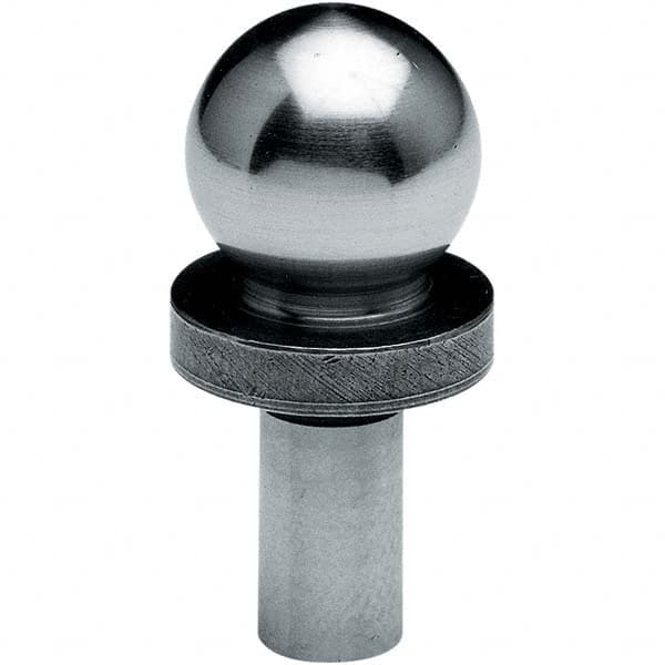 TE-CO - 11/16" Ball Diam, 3/8" Shank Diam, Alloy Steel Inspection Tooling Ball - Exact Tooling